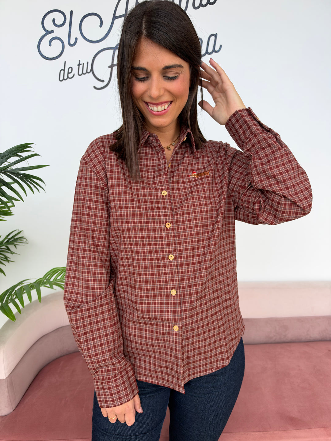 Camisa Ronald burdeos