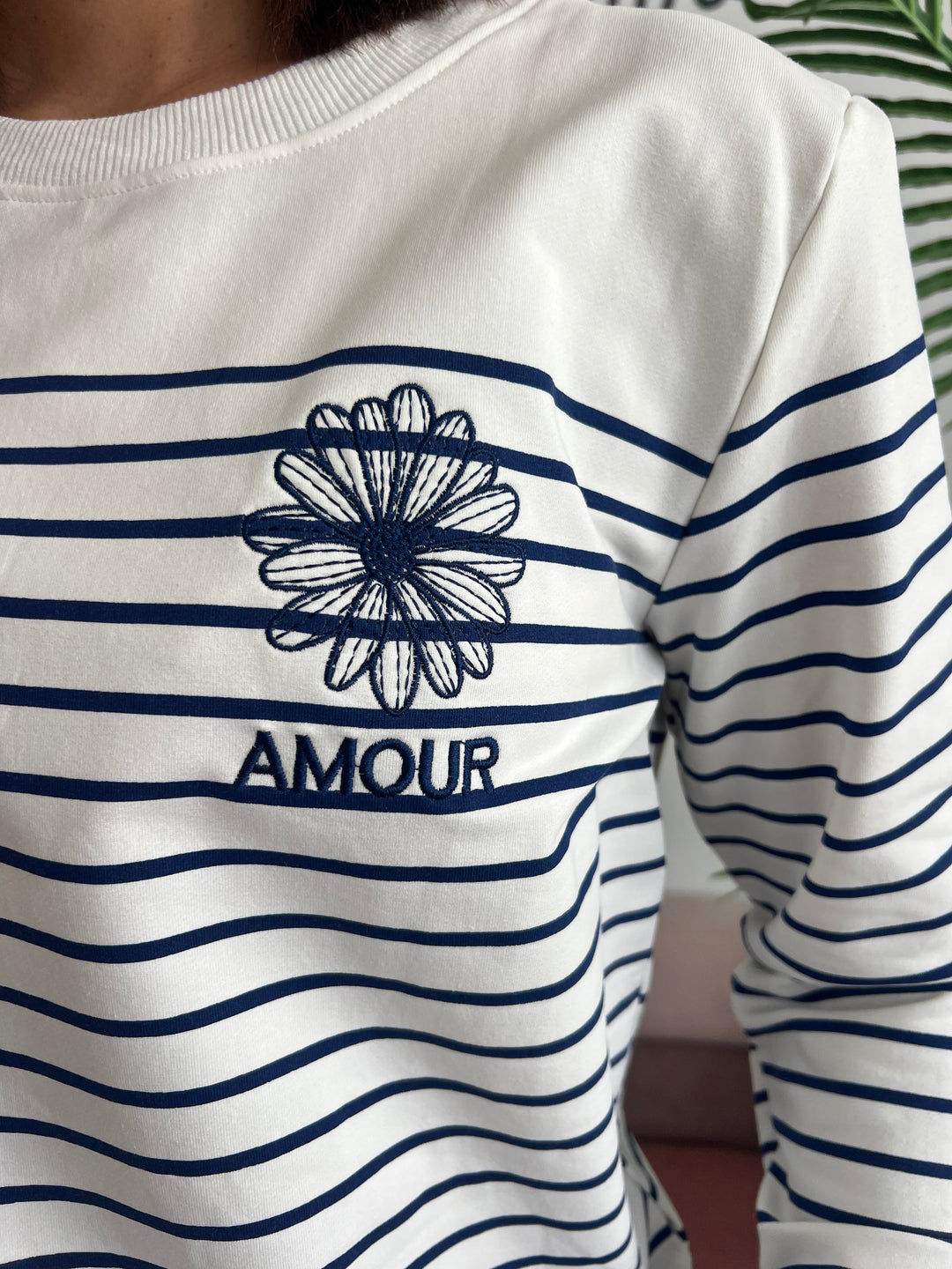 Sudadera Rayas azul
