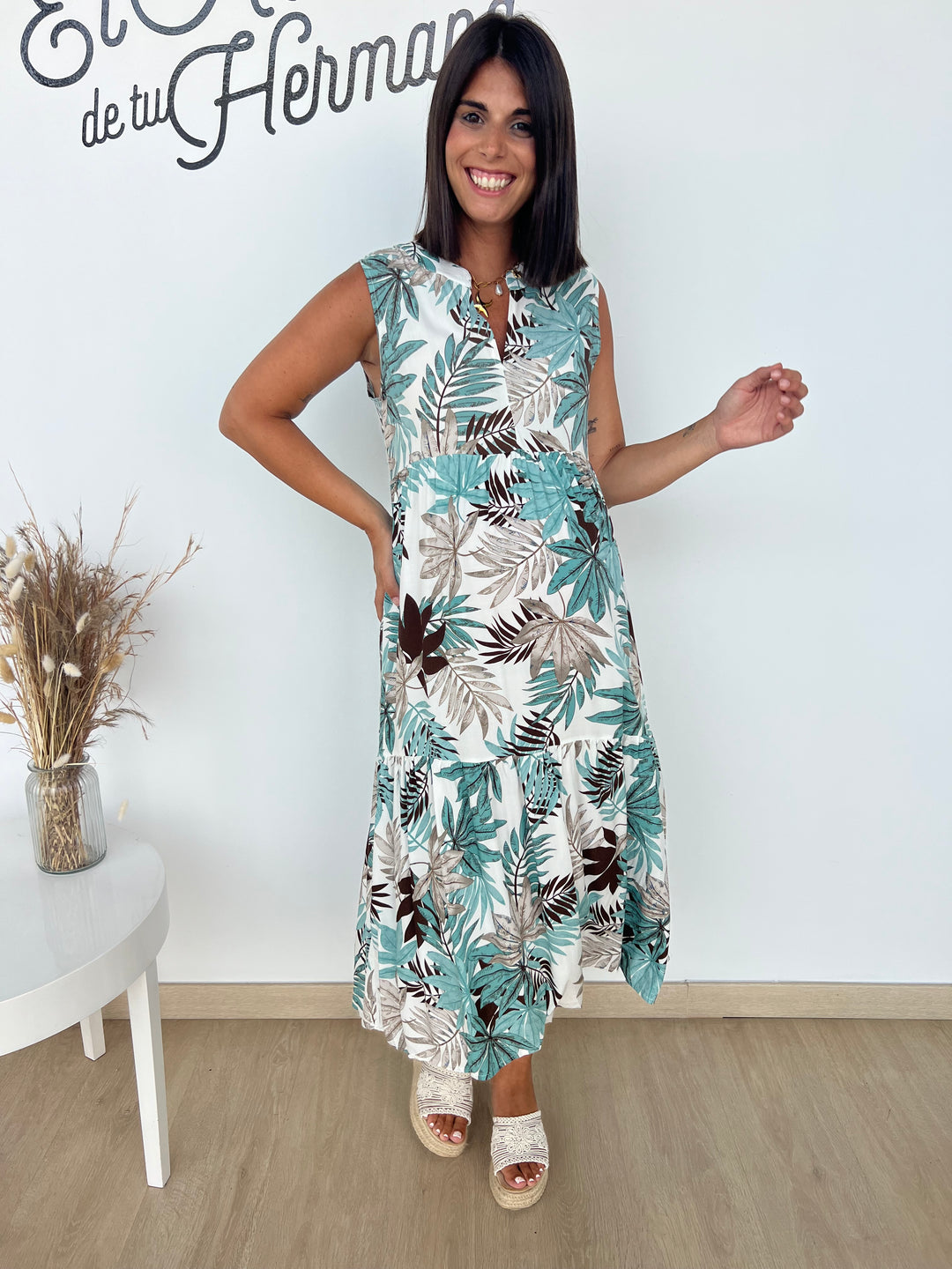 Vestido Tamara aguamarina