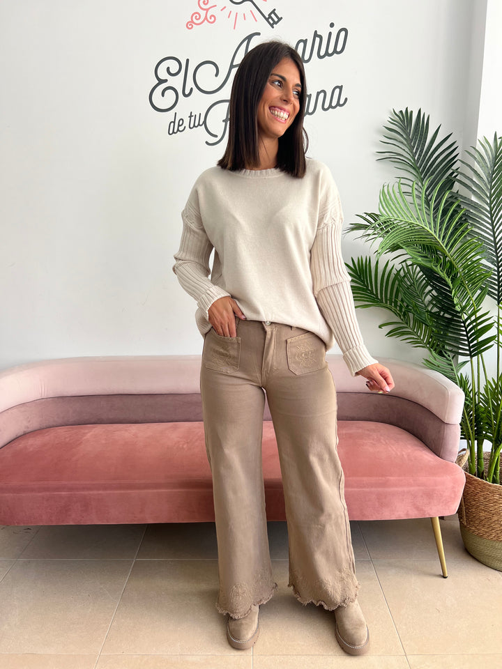 Pantalón Yurena camel