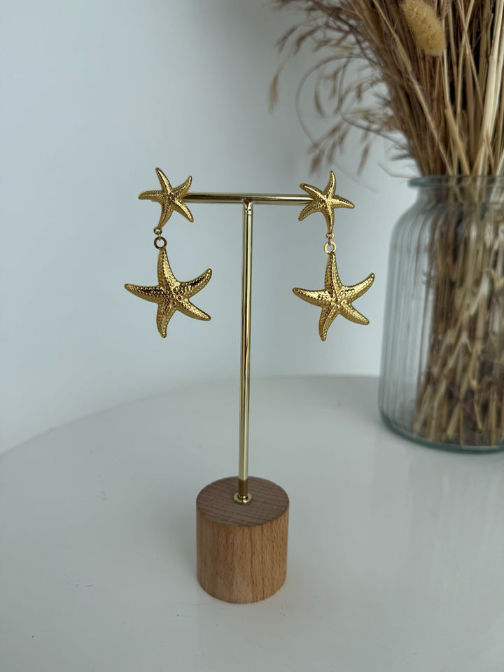 Pendientes Estrella (acero)