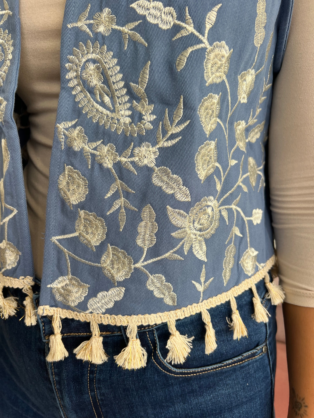 Chaleco Alicia azul