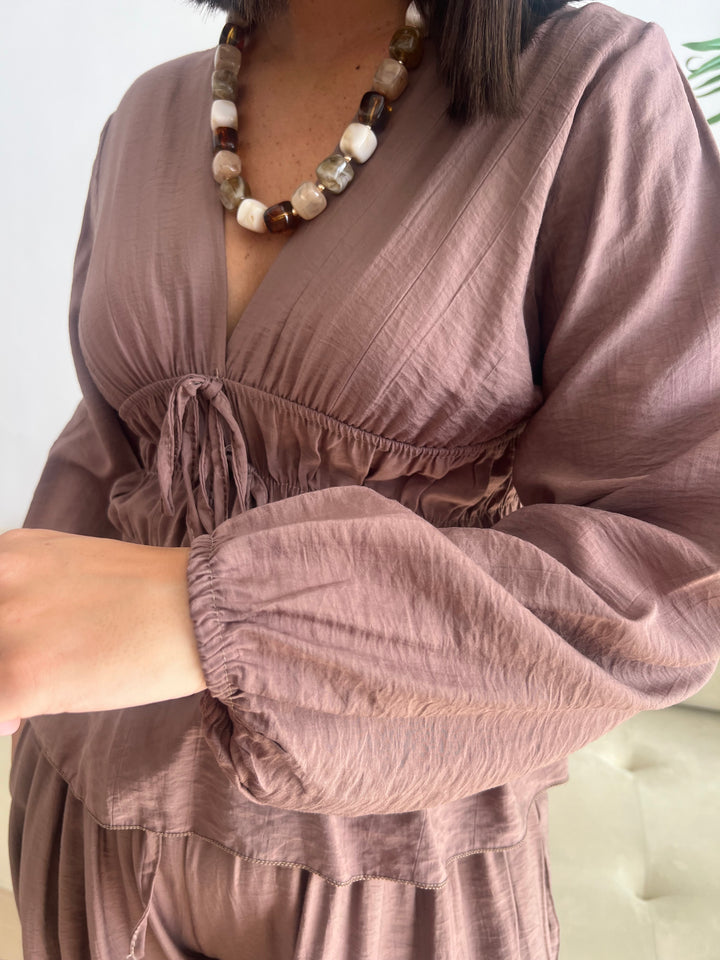 Blusa Malú caqui