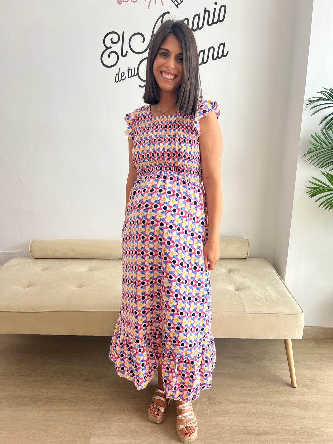 Vestido Malena fucsia