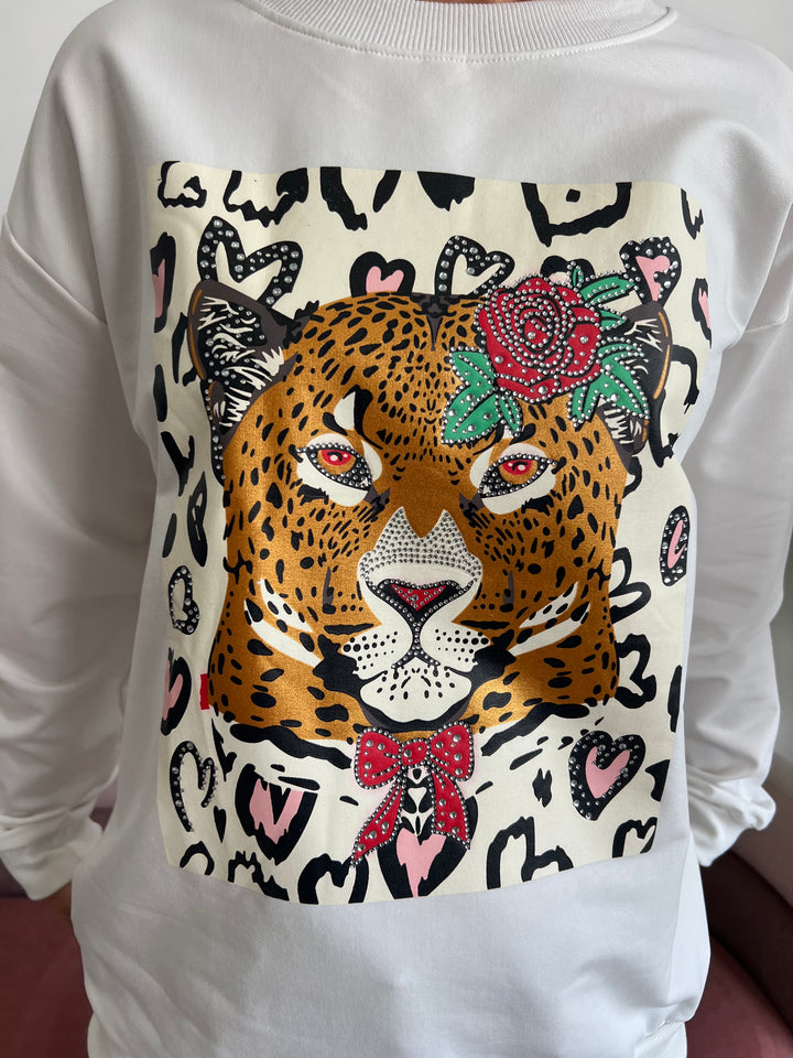 Sudadera Tiger blanco
