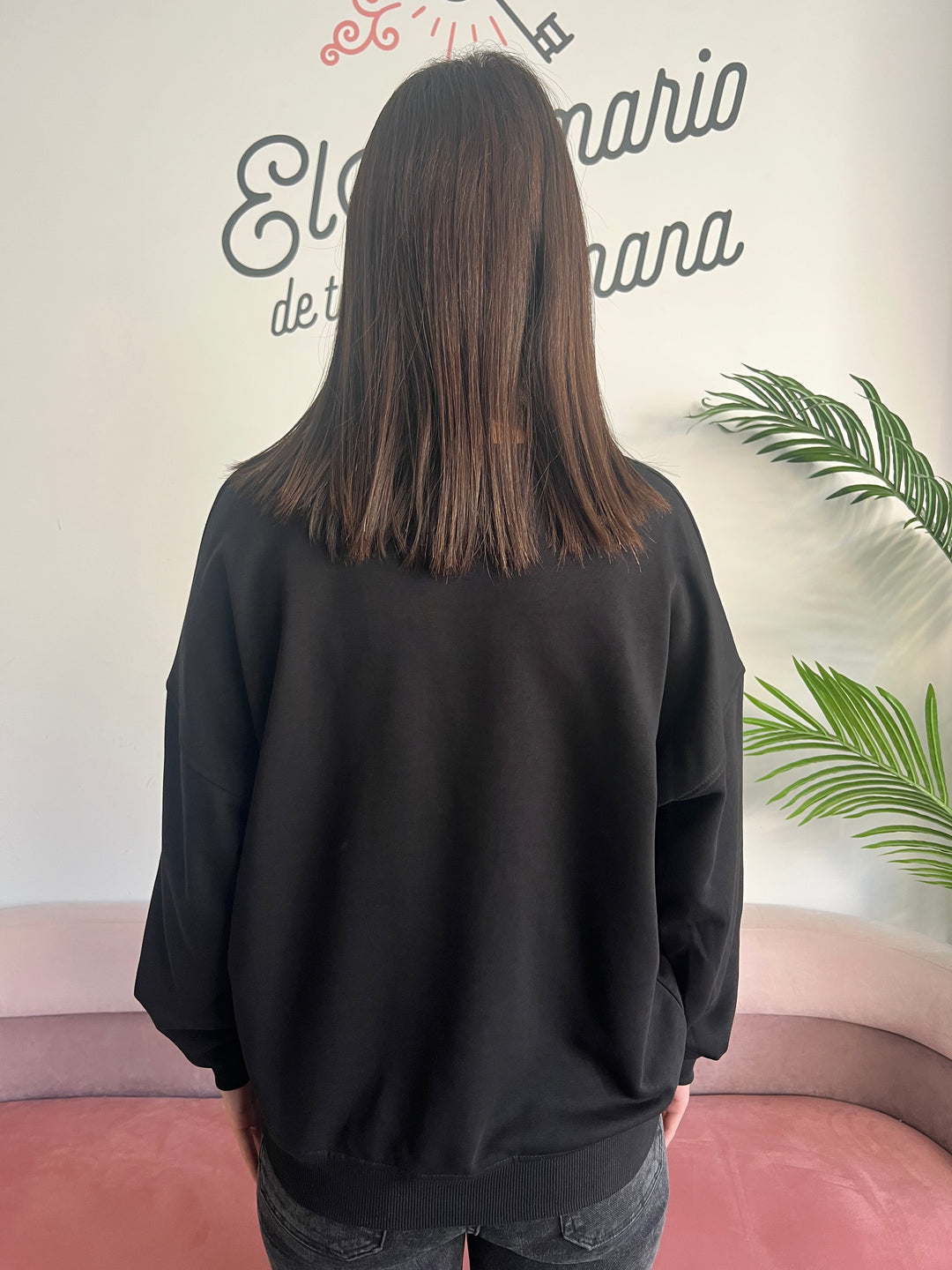 Sudadera Honey negro