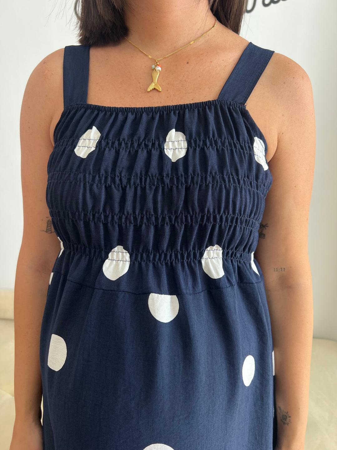 Vestido Samira azul marino