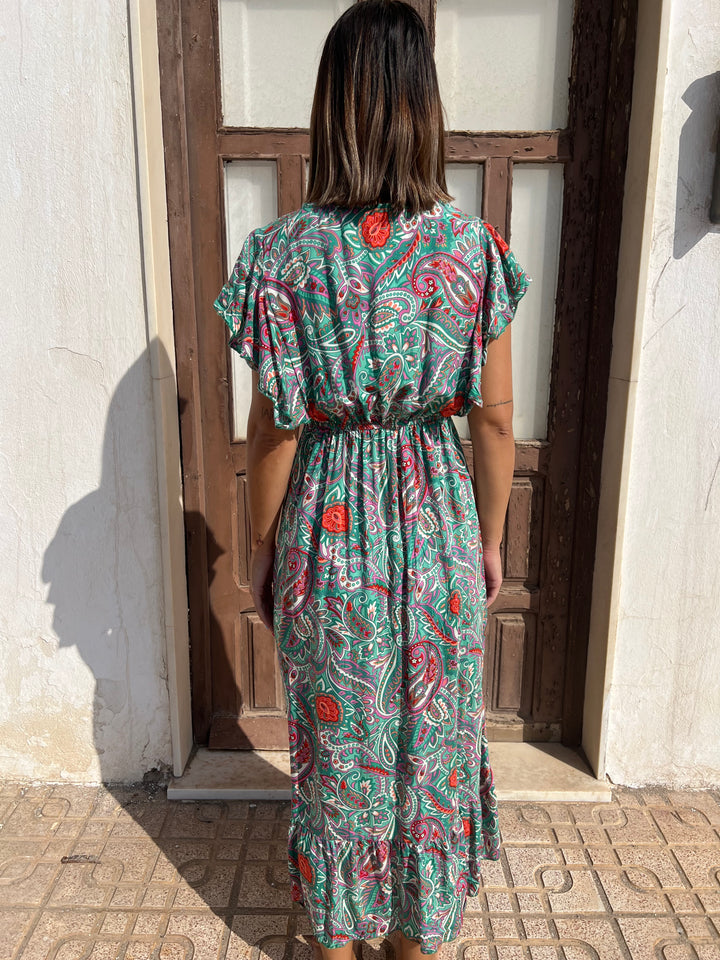 Vestido Estefanía verde