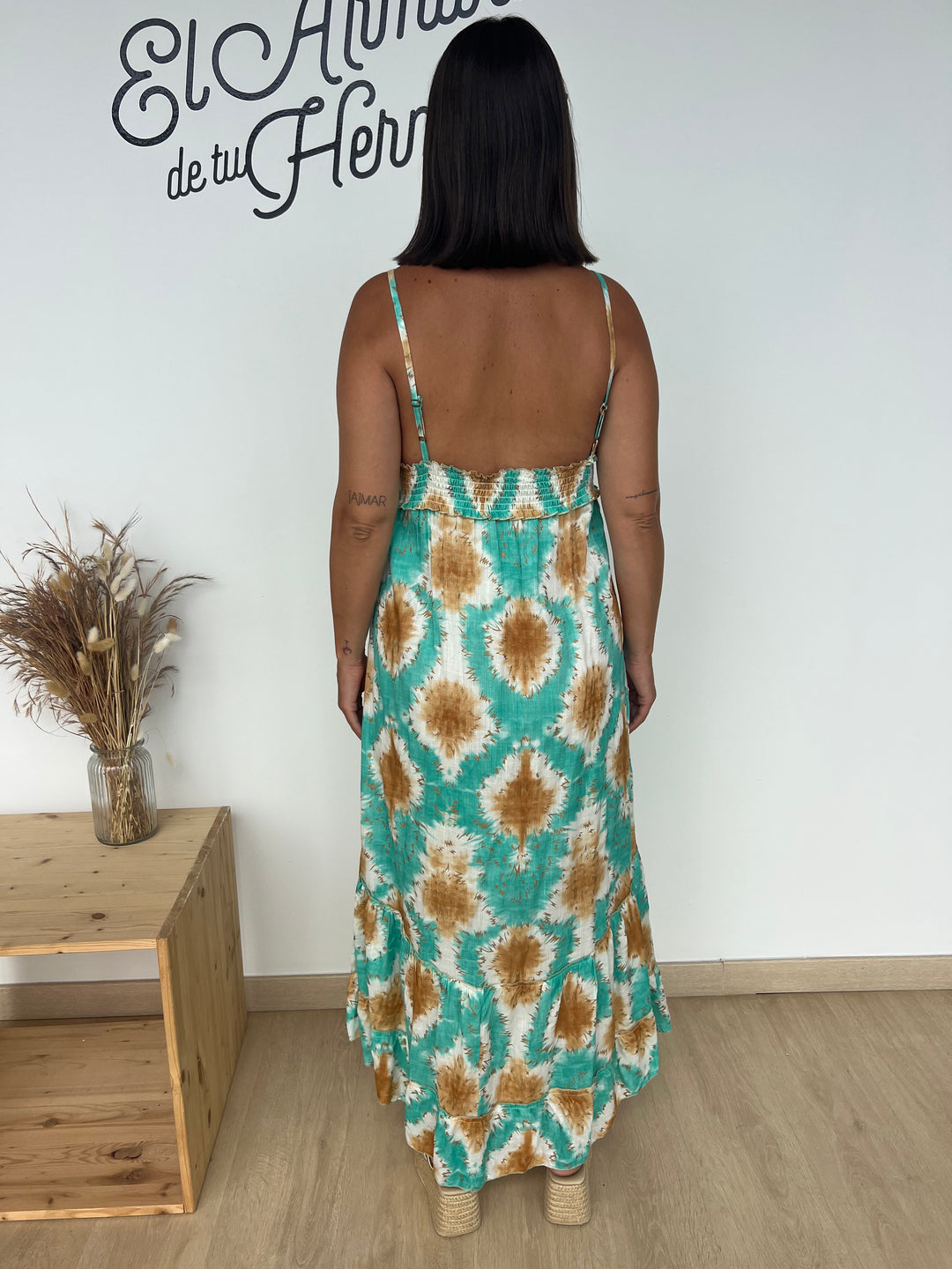 Vestido Devi turquesa