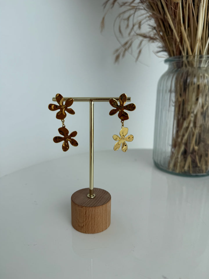 Pendientes Flores (acero)