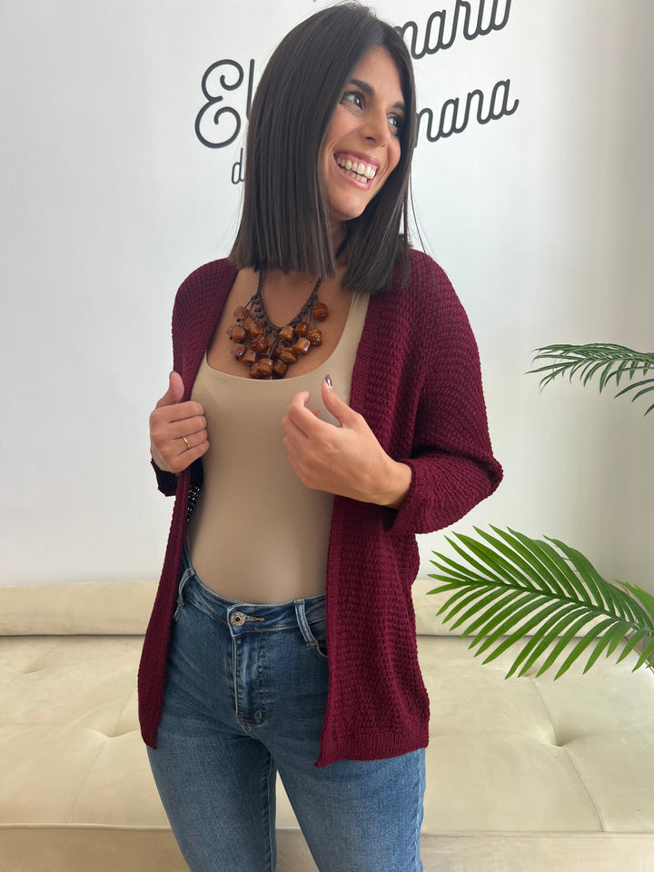 Chaqueta María burdeos