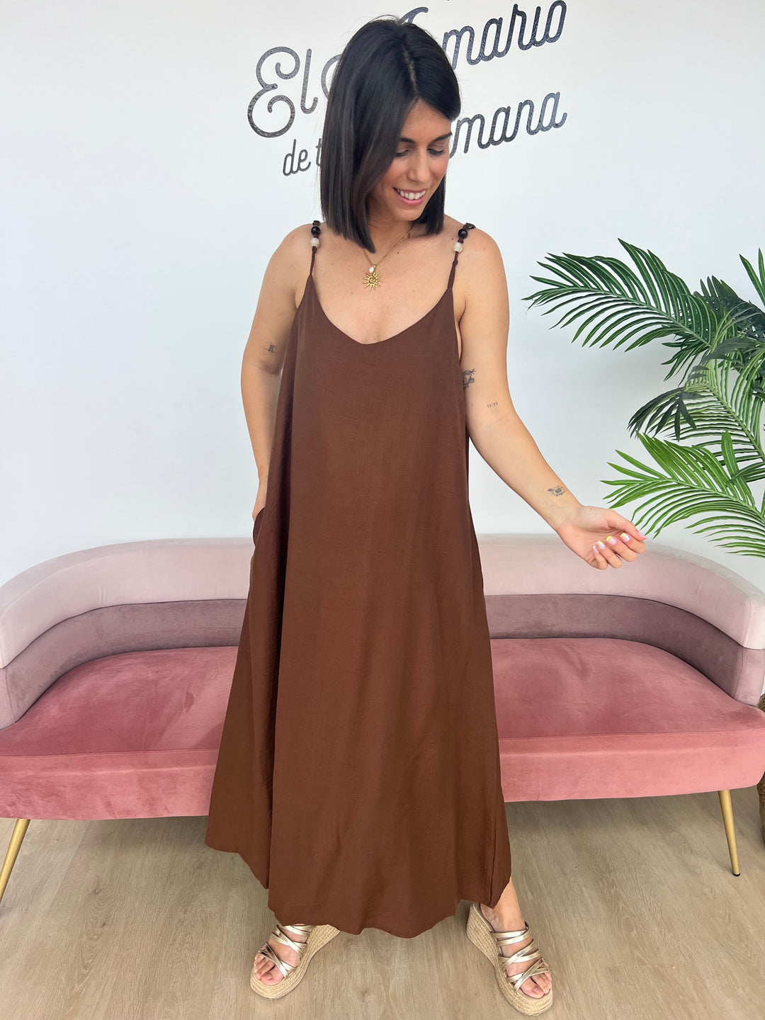 Vestido Nana marrón