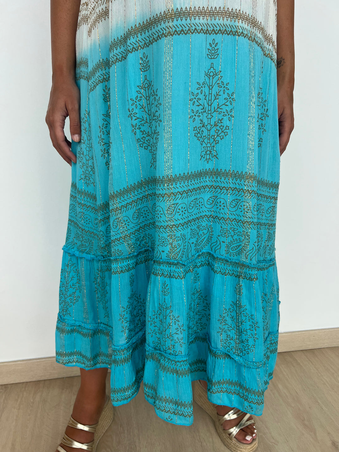 Vestido Palma azul