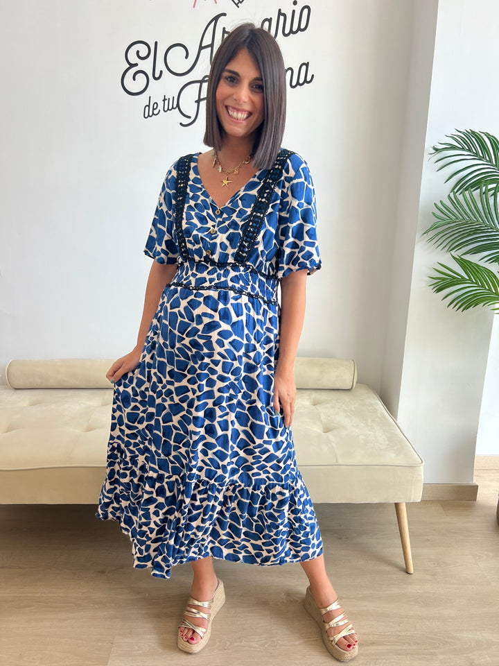 Vestido Henar azul marino