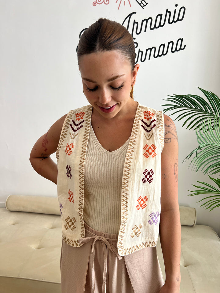 Chaleco Angy beige