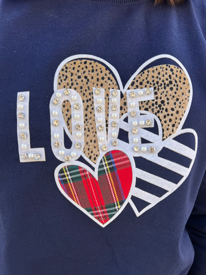 Sudadera Asil azul marino