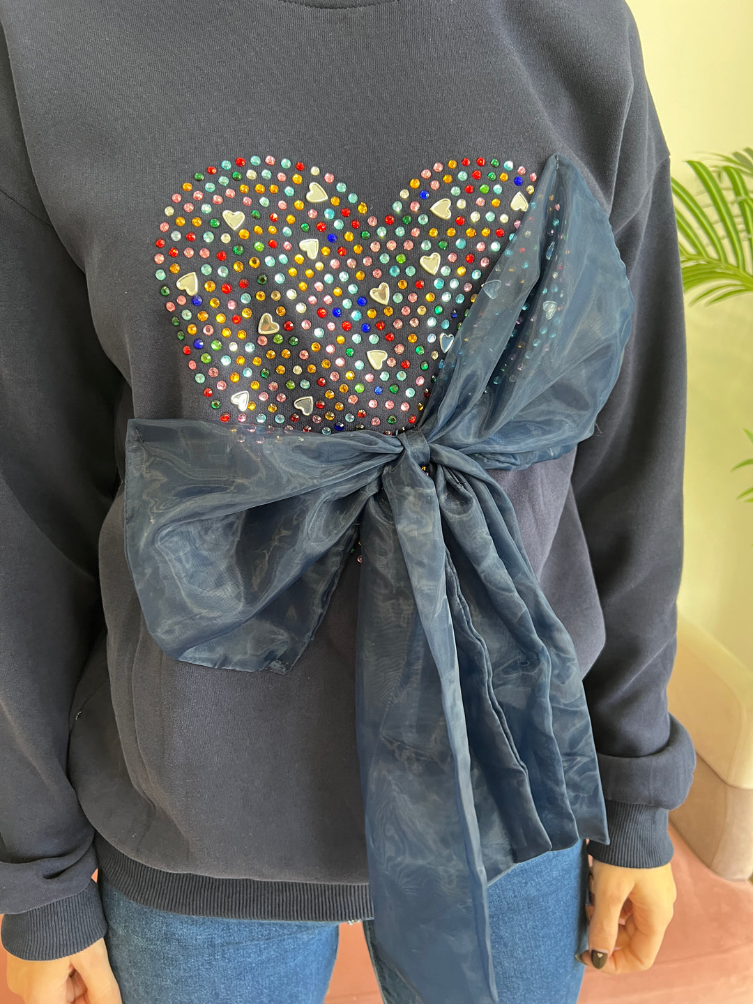 Sudadera Lazo azul marino