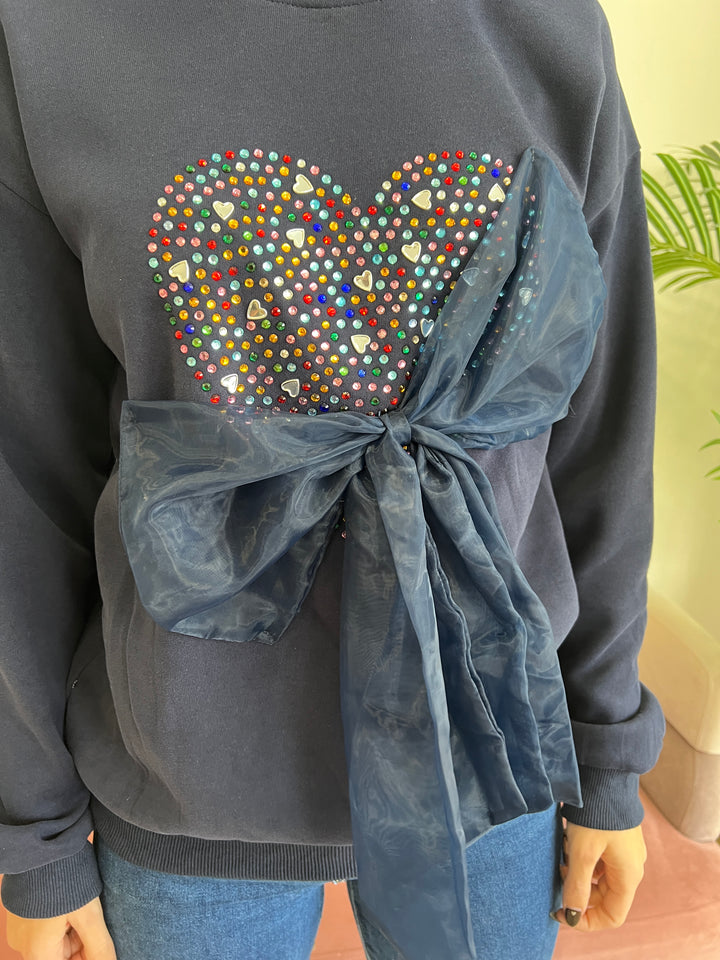 Sudadera Lazo azul marino