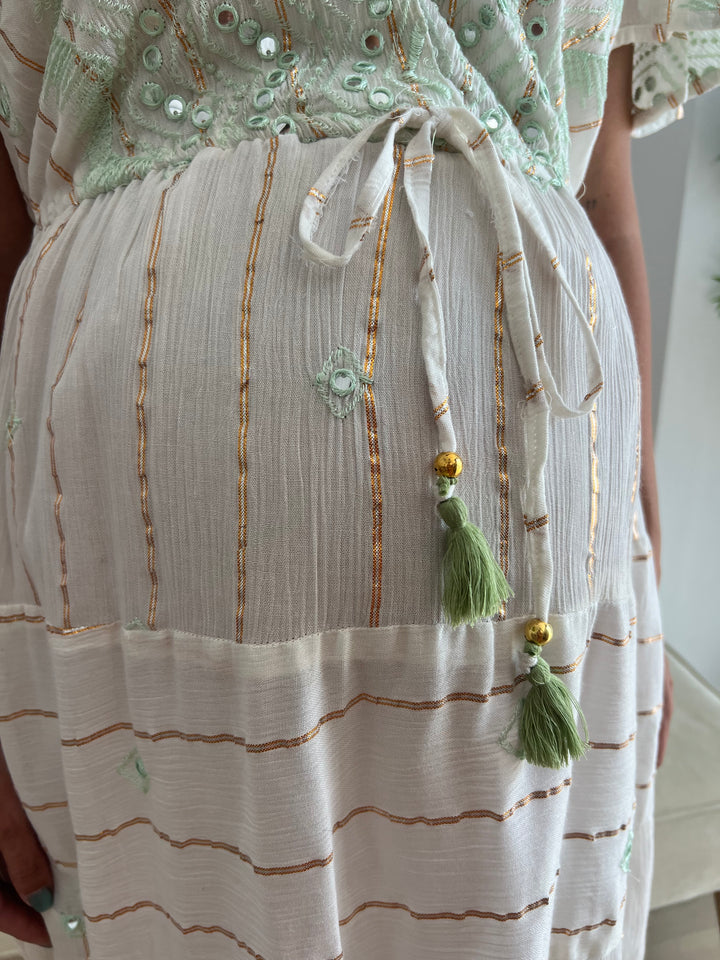 Vestido Cabo aguamarina