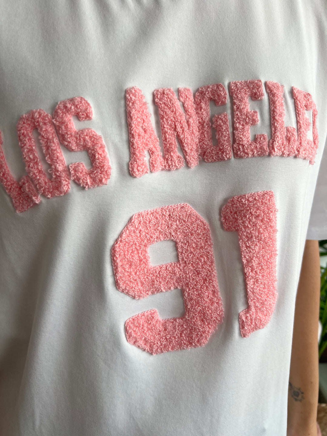 Camiseta Los Ángeles rosa