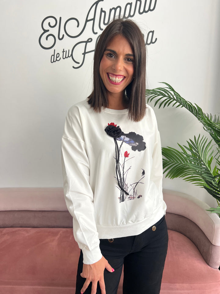 Sudadera Leire blanco