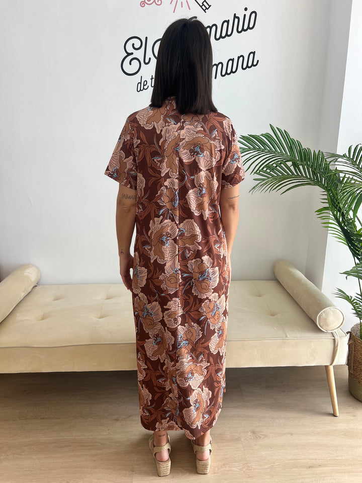 Vestido Corina marrón