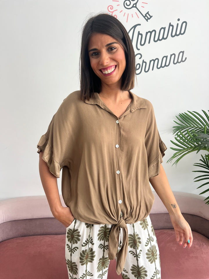 Camisa Kuky camel