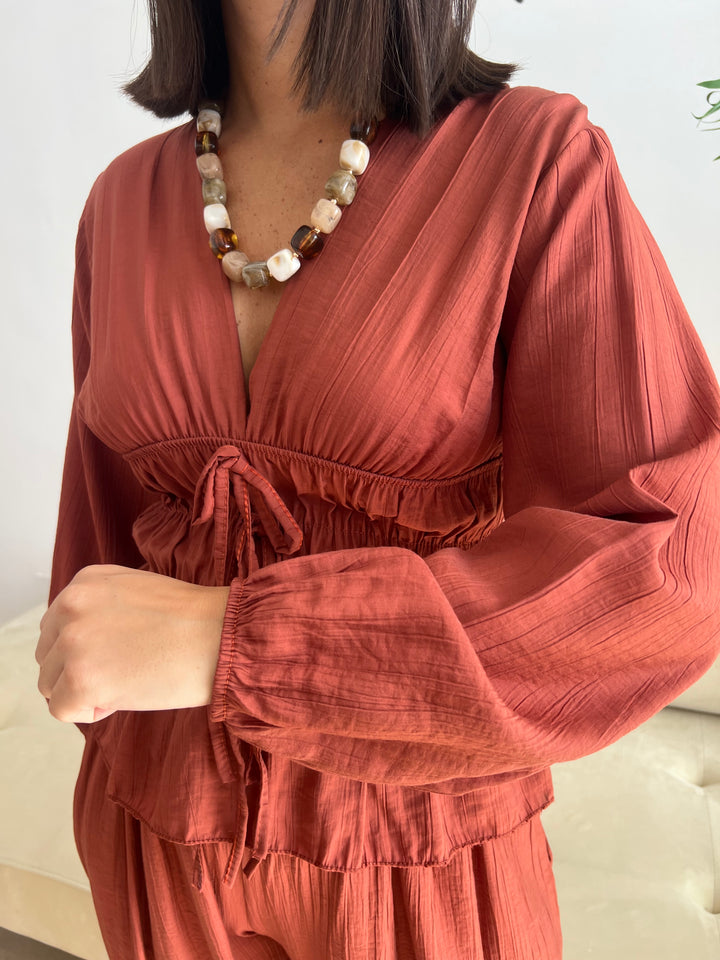 Blusa Malú teja