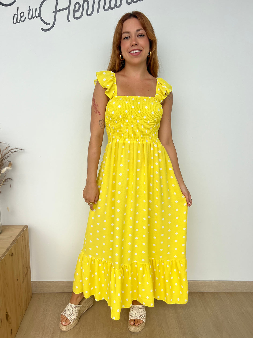 Vestido Violeta amarillo