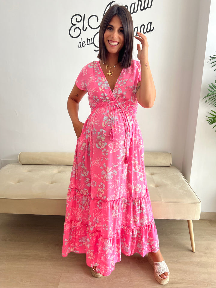 Vestido Jaione fucsia