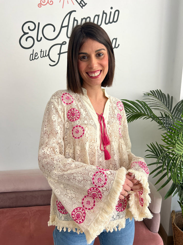 Blusa México beige