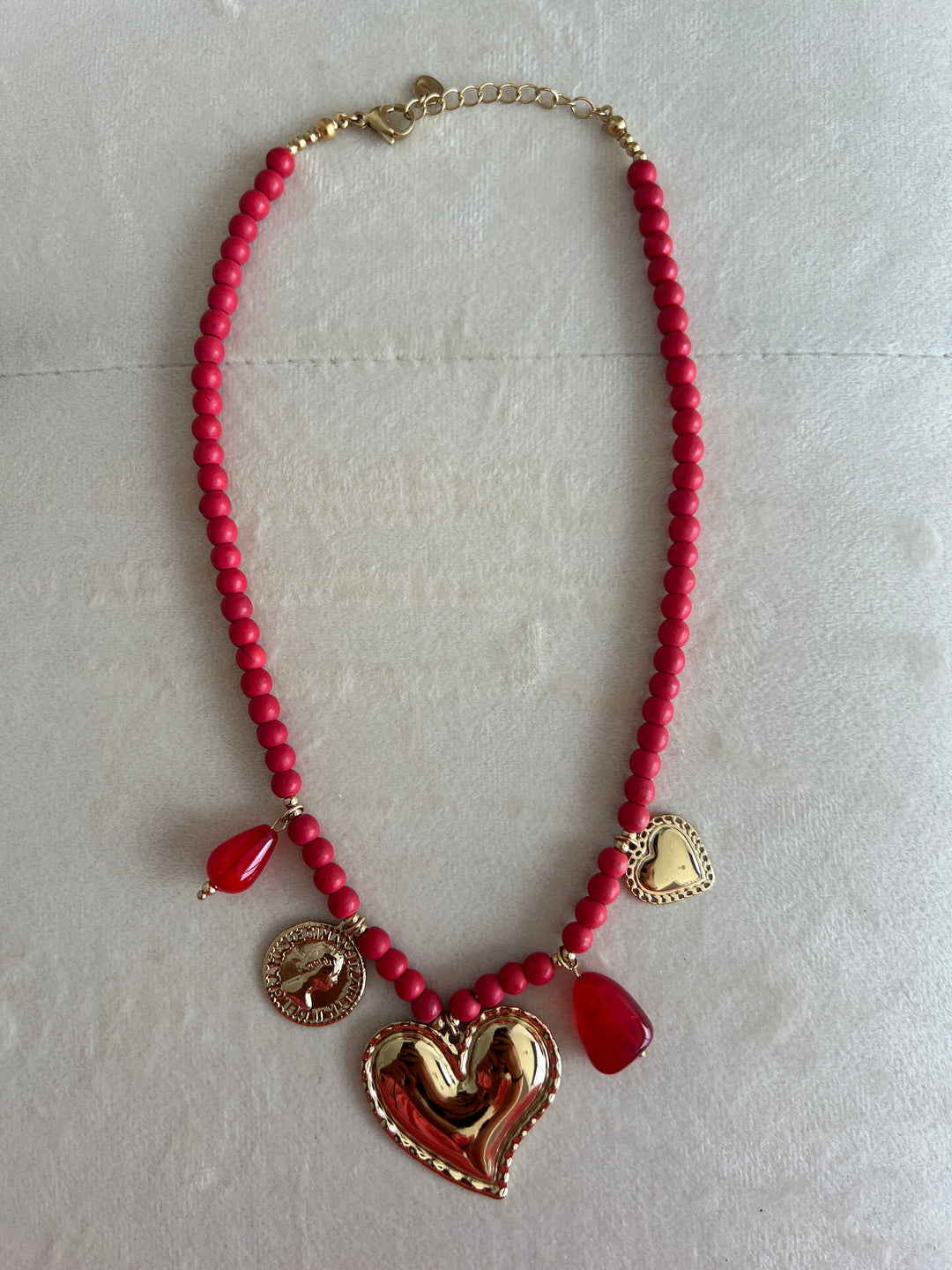 Collar Aurora rojo (acero)