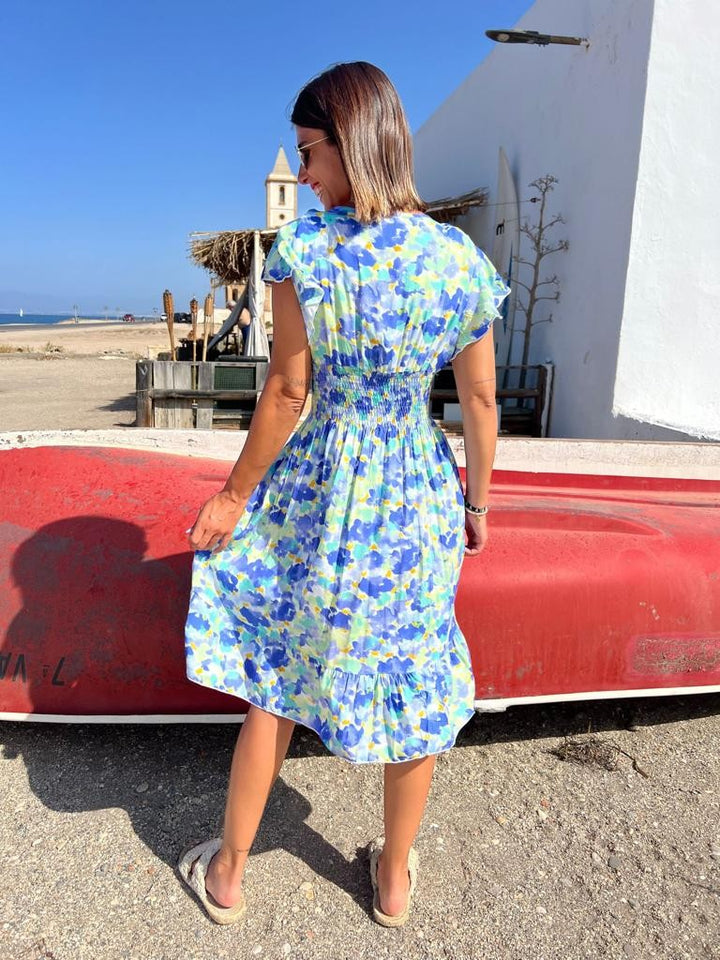 Vestido Jade azul