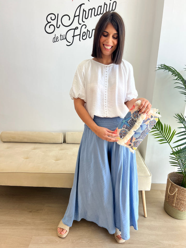 Pantalón Laika celeste