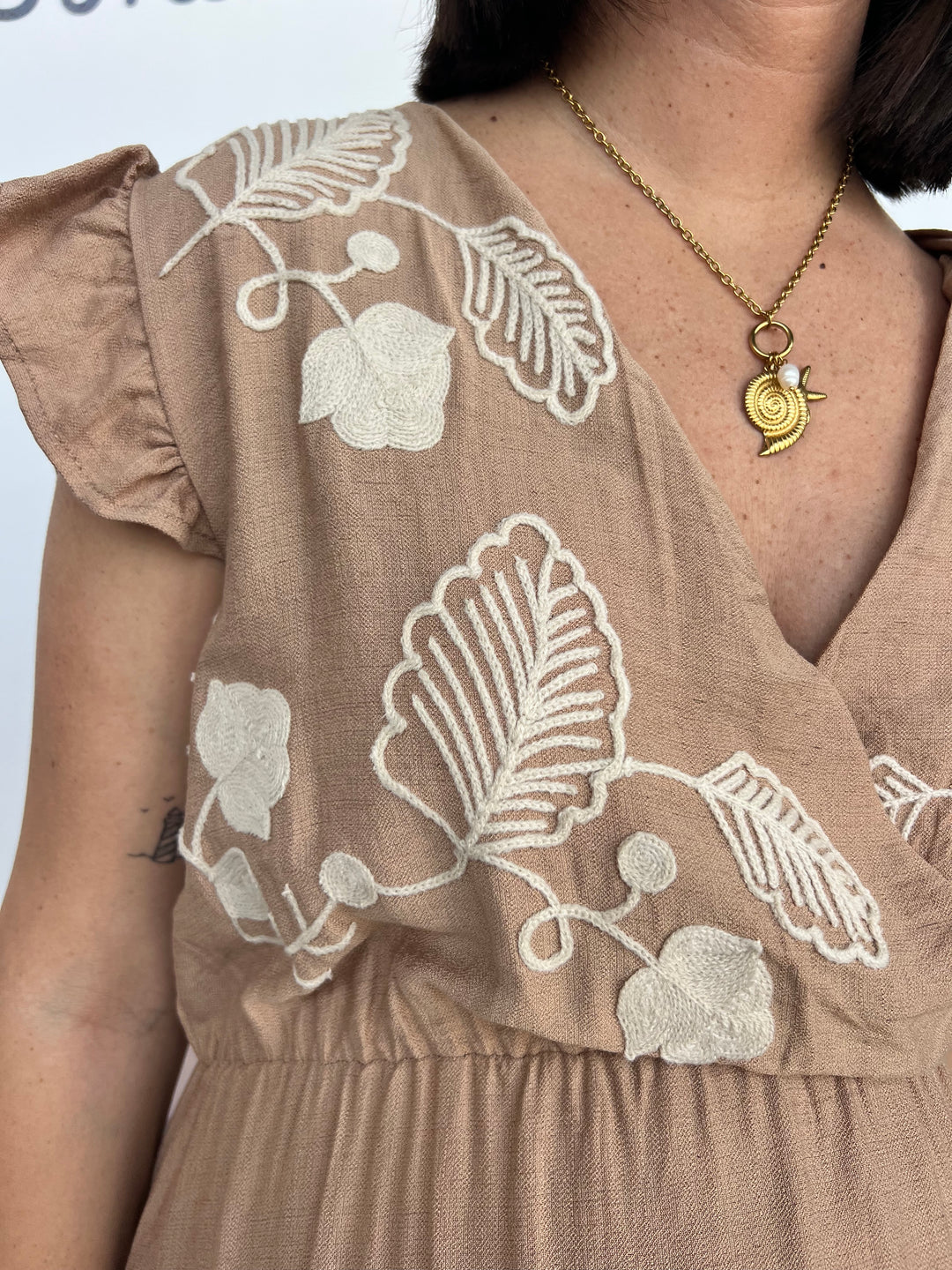 Vestido Estela camel