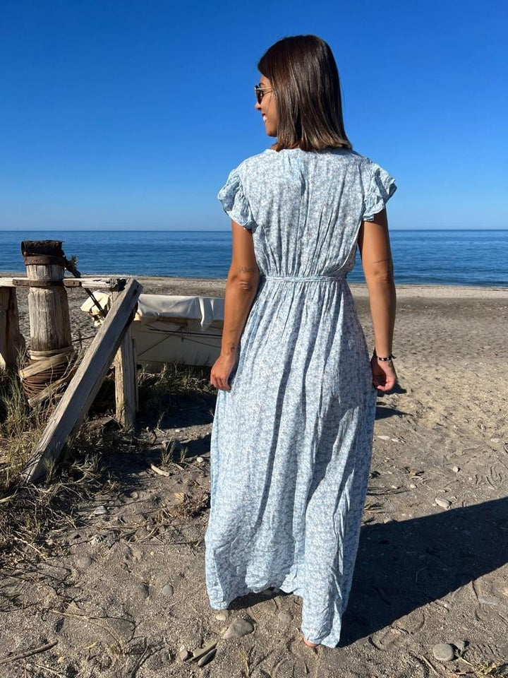 Vestido Adela celeste