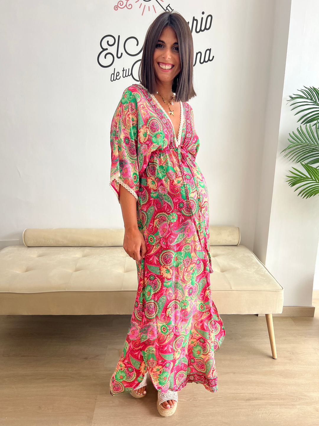 Vestido Tatiana Indio fucsia