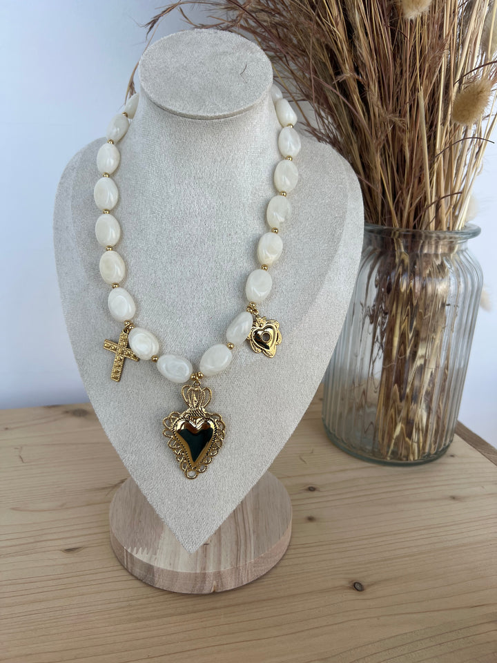 Collar Frida blanco (acero)
