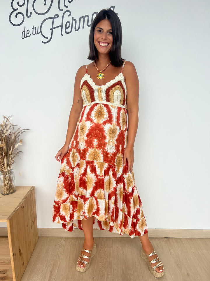 Vestido Devi teja