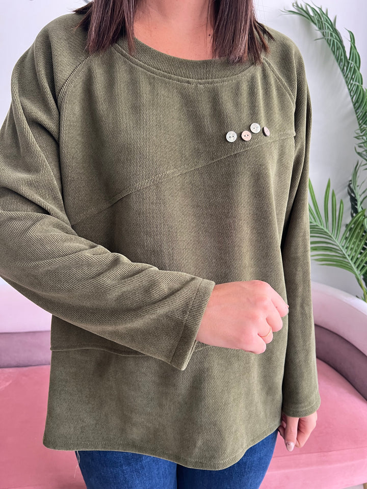 Sudadera Charly verde oscuro