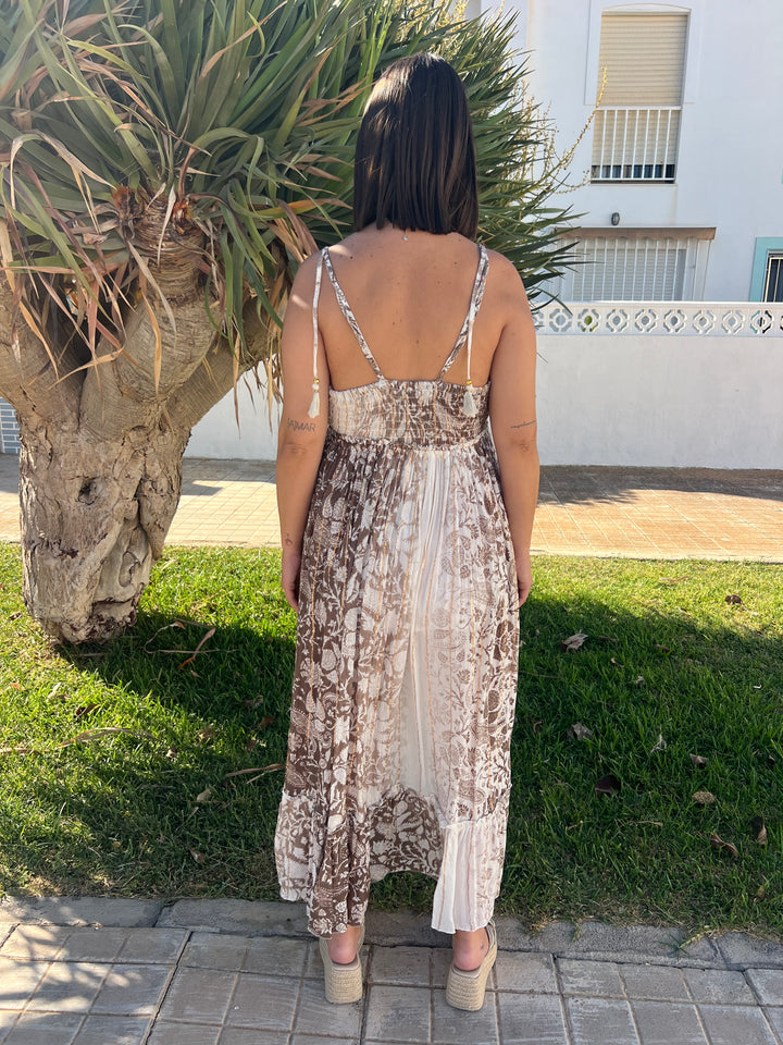 Vestido Menorca marrón
