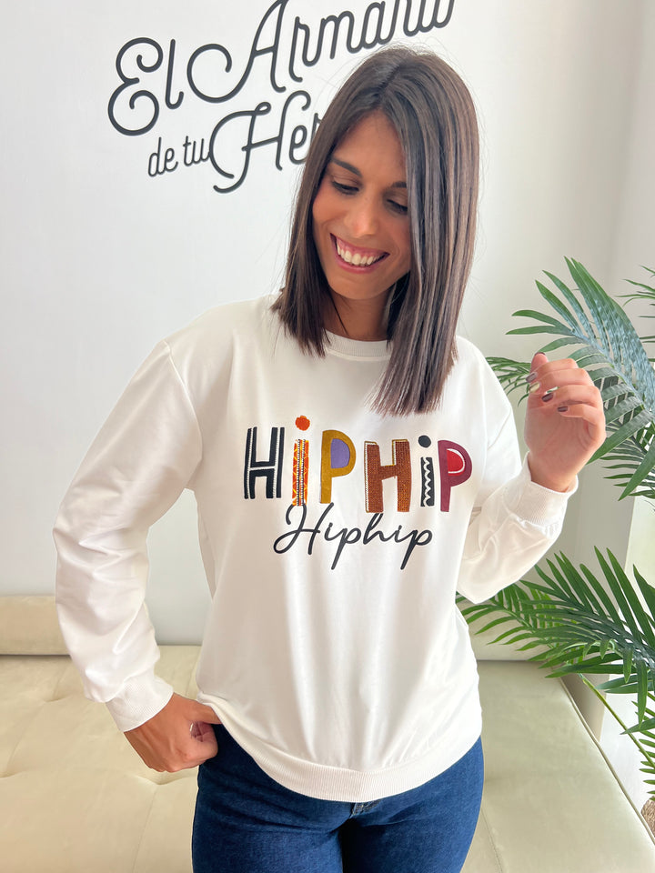 Sudadera Hip Hip blanco