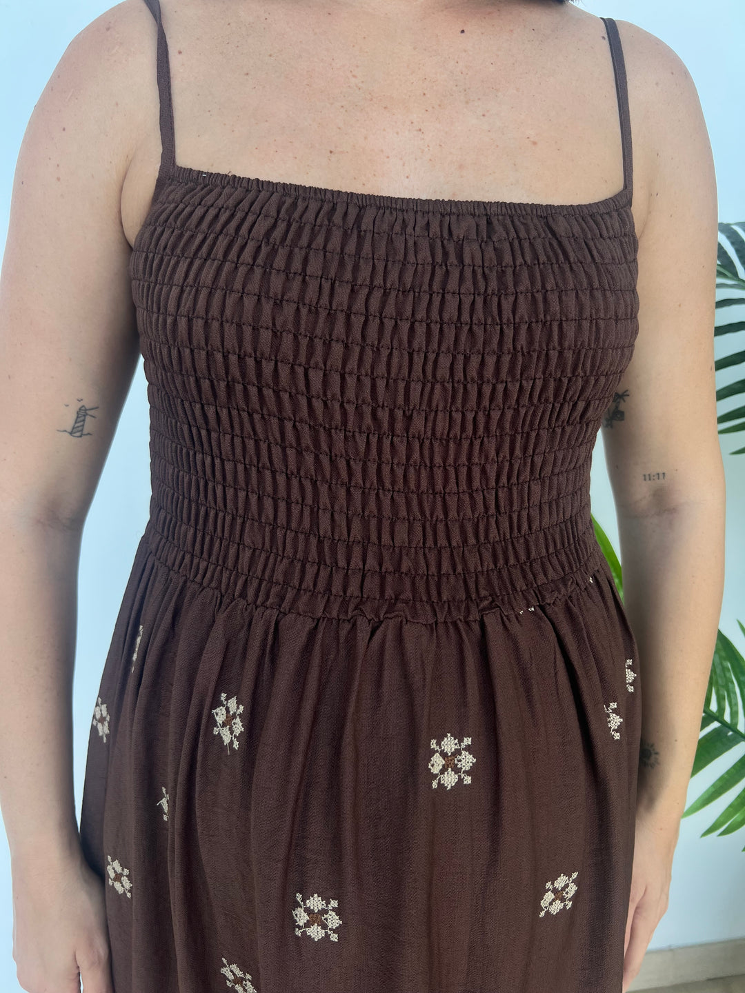 Vestido Mar marrón