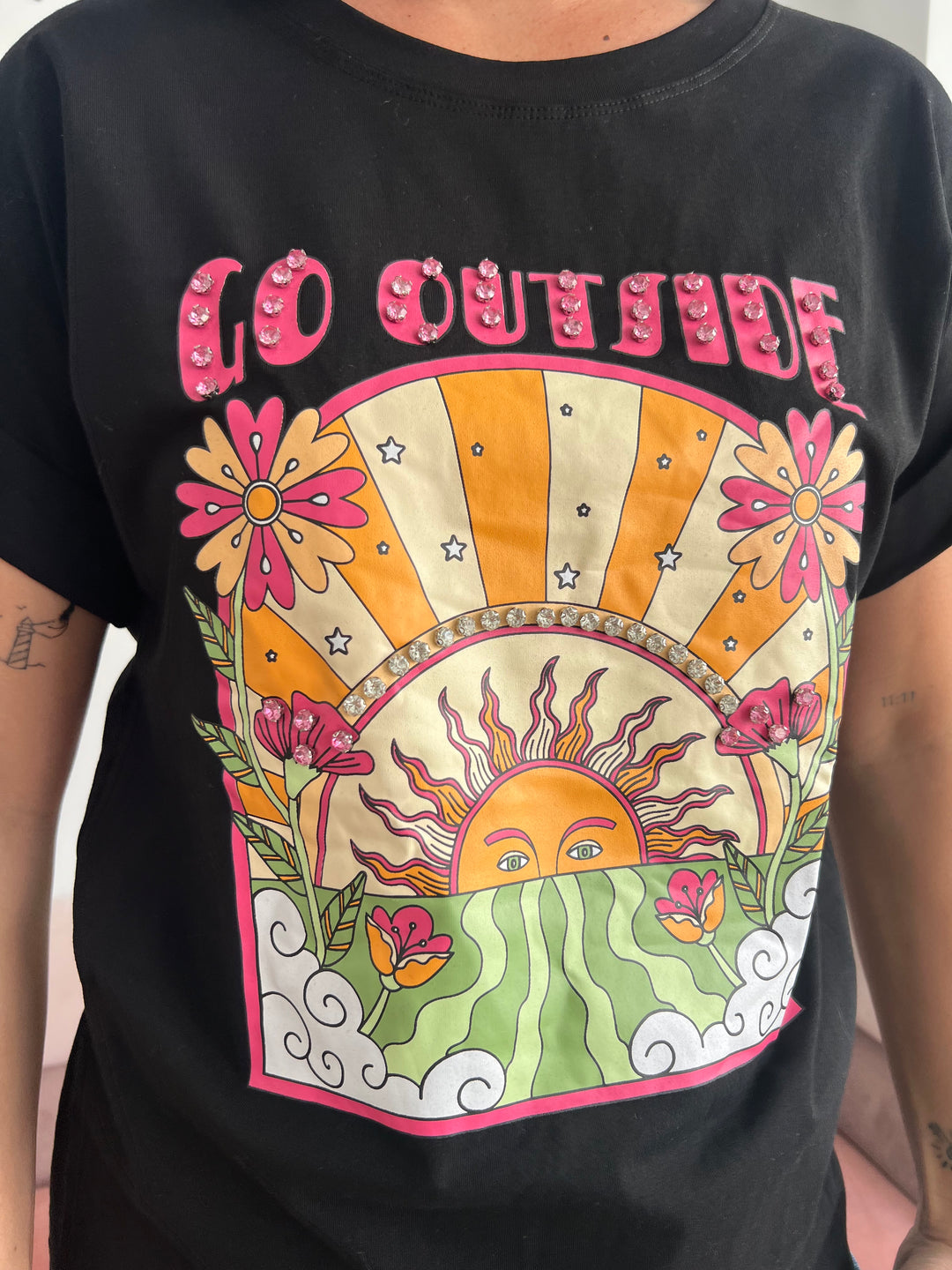 Camiseta Outside negro