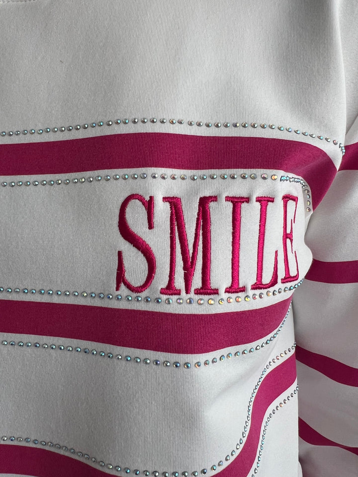 Sudadera Smile fucsia