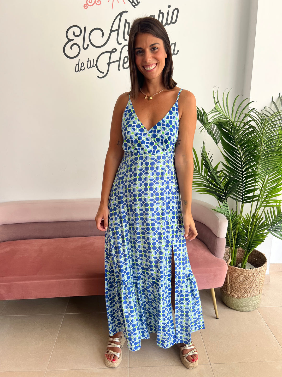 Vestido Ángela azul