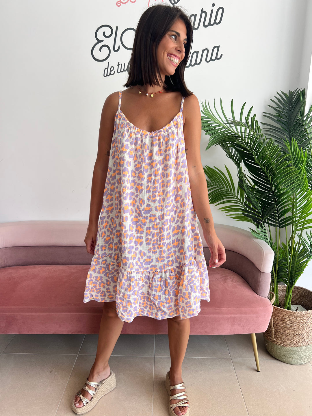 Vestido Xiomara malva