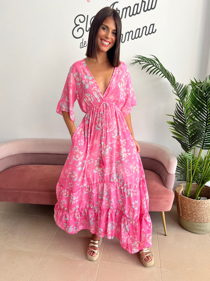 Vestido Jaione rosa