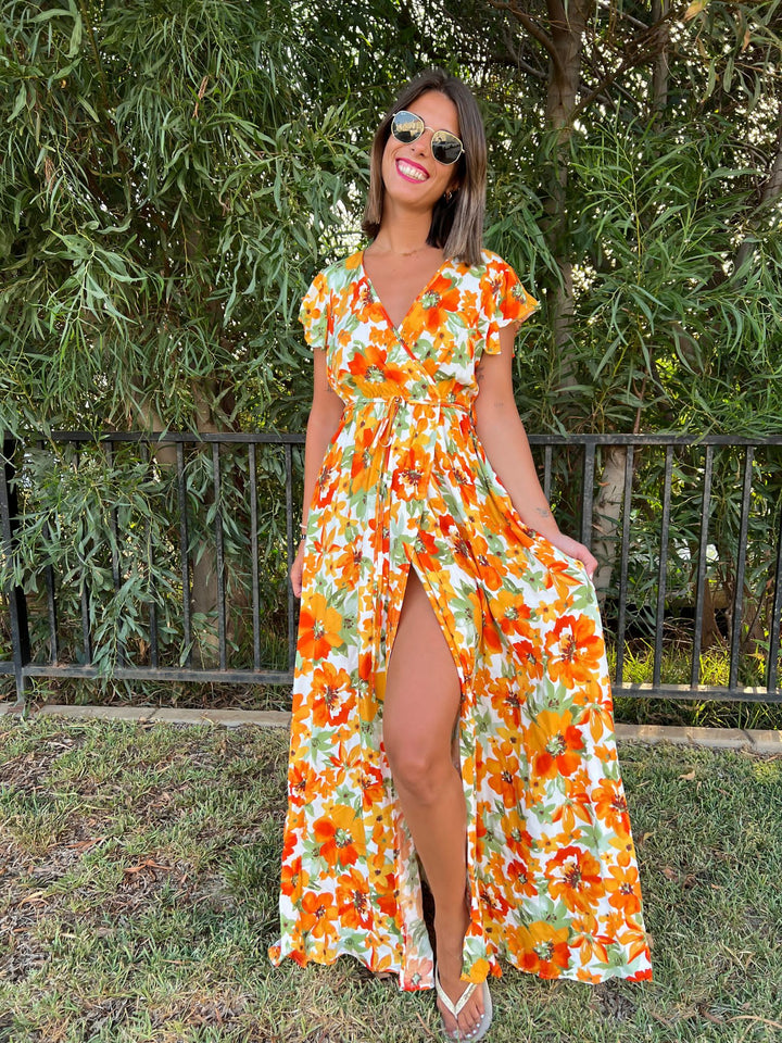 Vestido Virginia naranja