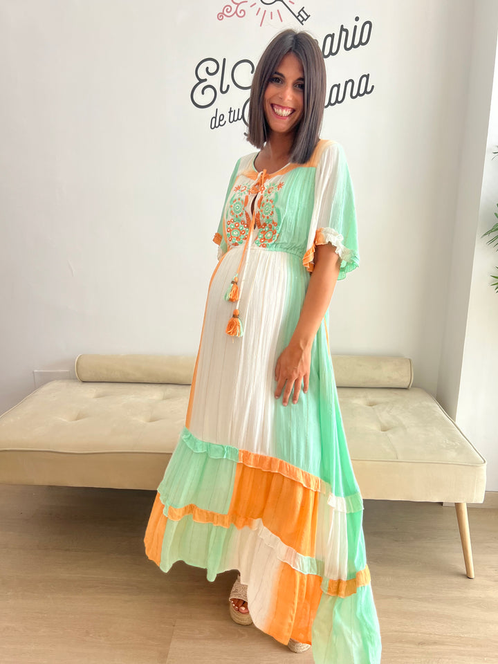 Vestido Manacor mandarina